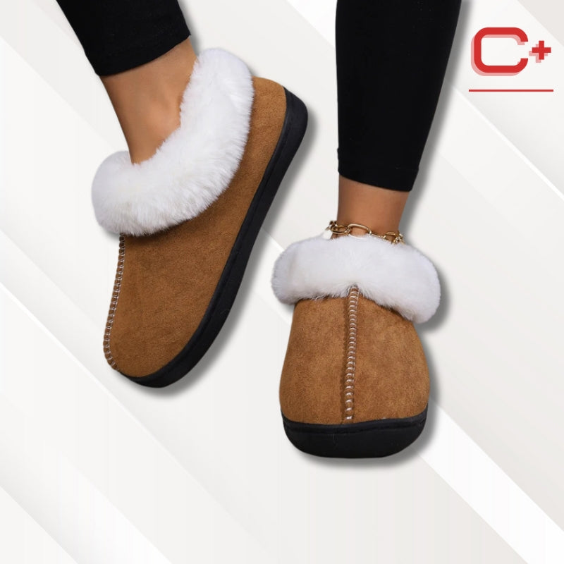 Chaussons montants fourrés femme | Mules