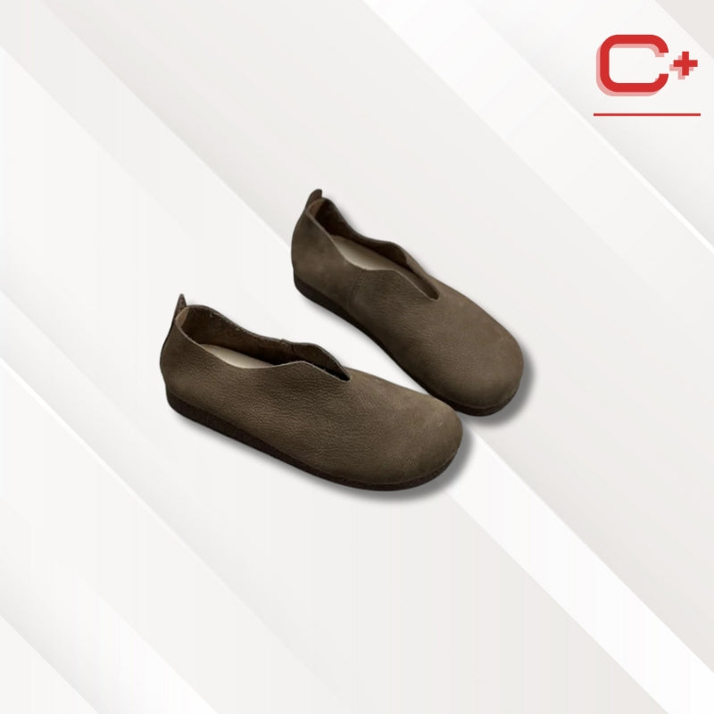 Chaussons ballerines femme | Cuir