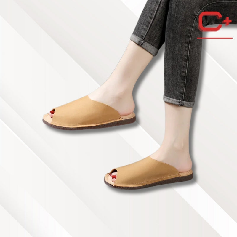 Chaussons cuir souples | Femme