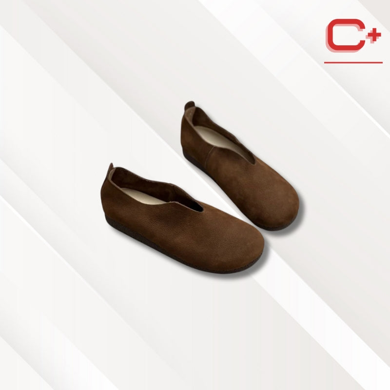 Chaussons ballerines femme | Cuir