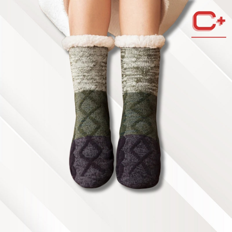 Chaussons chaussettes polaire | Femme