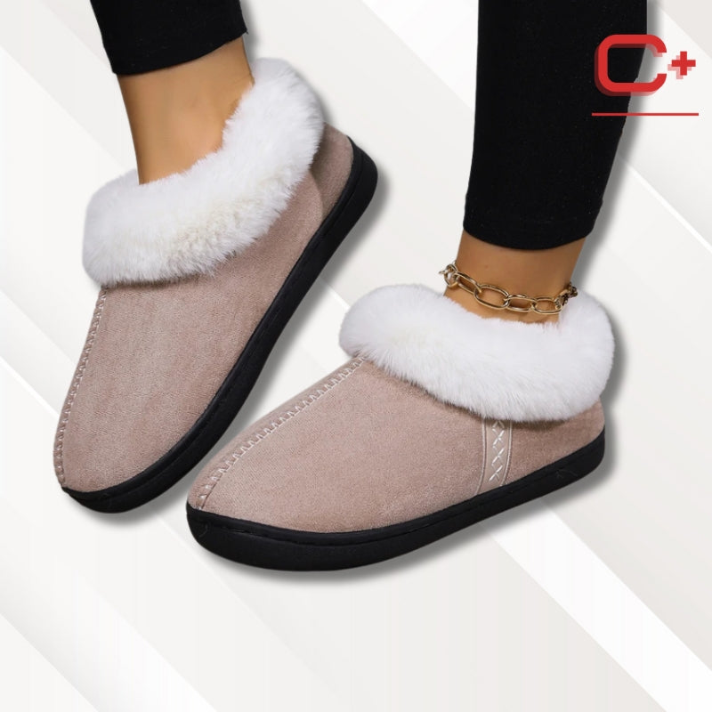 Chaussons montants fourrés femme | Mules