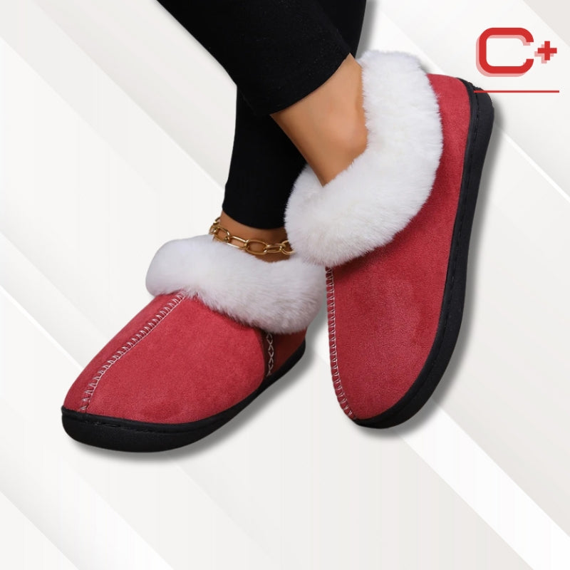 Chaussons montants fourrés femme | Mules